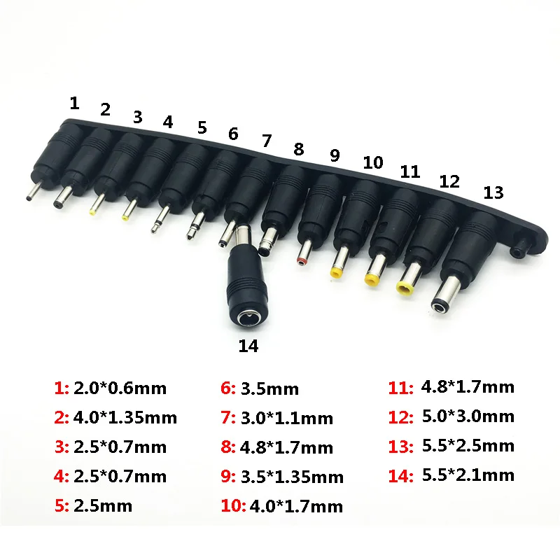 Universelle 5,5x2,1mm DC-Buchse auf AC-Stecker Stromadapter-Sets für Thinkpad Laptop-Anschluss-Sets DC-Kabel – Detail 2