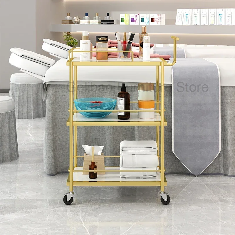 

Furniture Beauty Salon Aesthetic Auxiliary Cart Trolley Hair Car Wheels Spa Commercial ﻿ Trolley Carrello Attrezzi Furniture