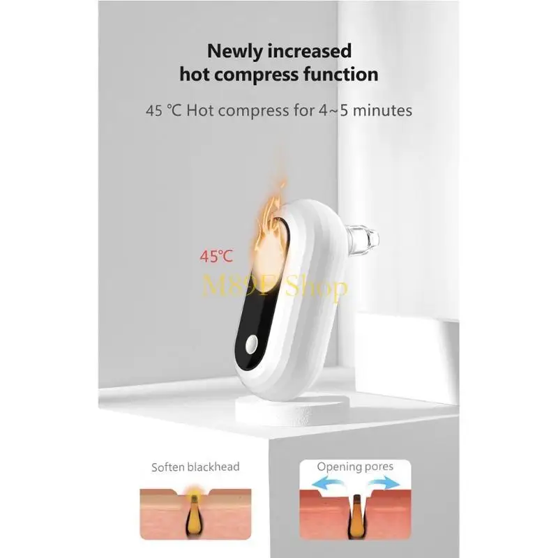 M89F Mini Peeling SUCTion Pore Cleaner Massage Blackhead Vacuüm Acne Face Care Tool