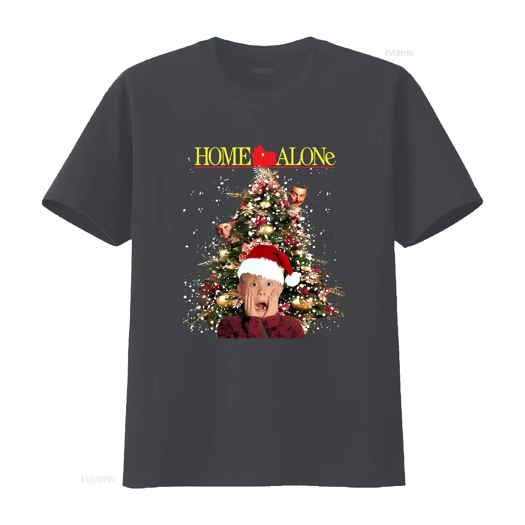 تي شيرت Home Alone تي شيرت Kevin Mccallister Be On The Lookout S 3XL عتيق مغسول ناعم وأنيق وجيد التهوية