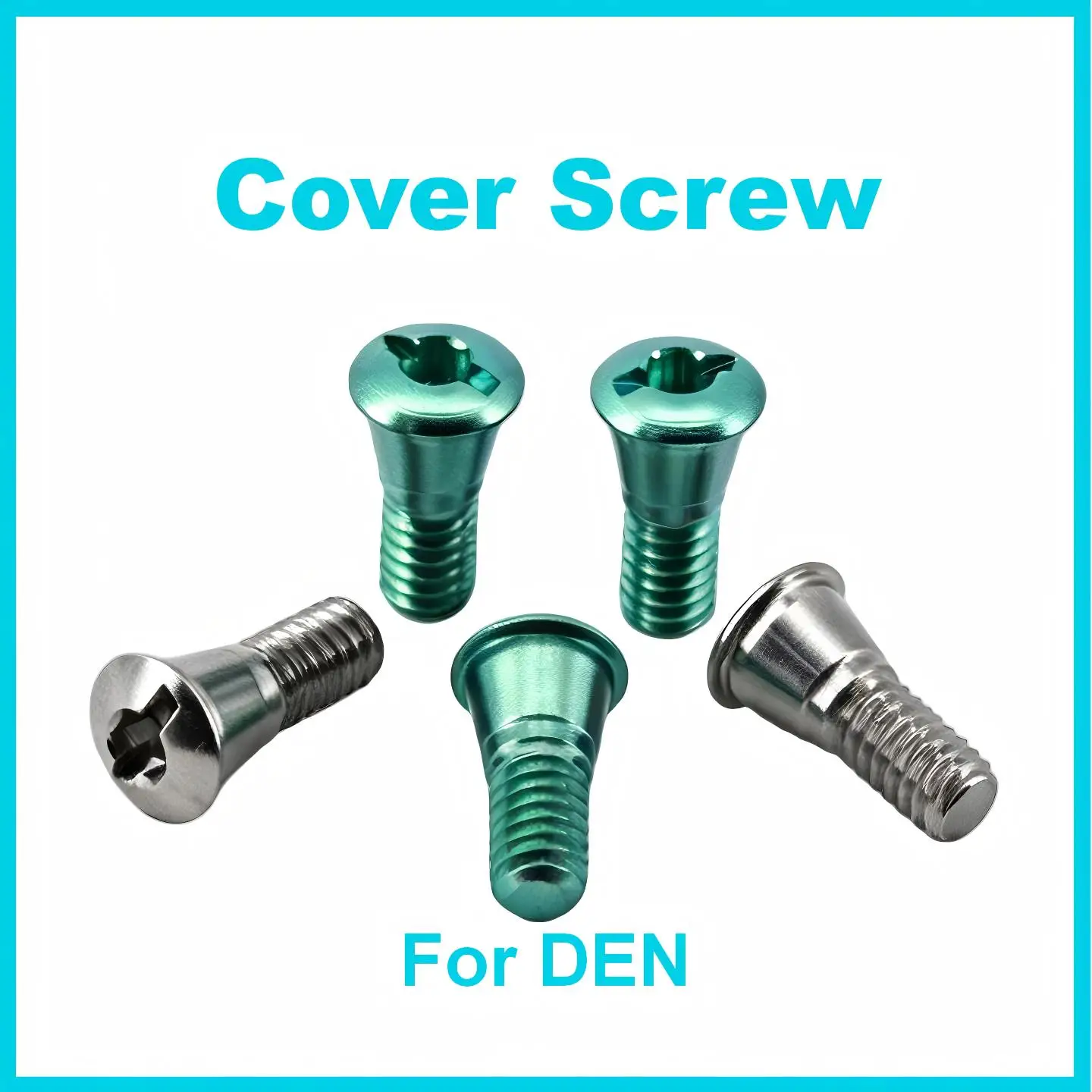 Dental Implant Cover Screw Compatible with Dentium Titanium Healing Cap Abutment Accessories Precision Surgical Component