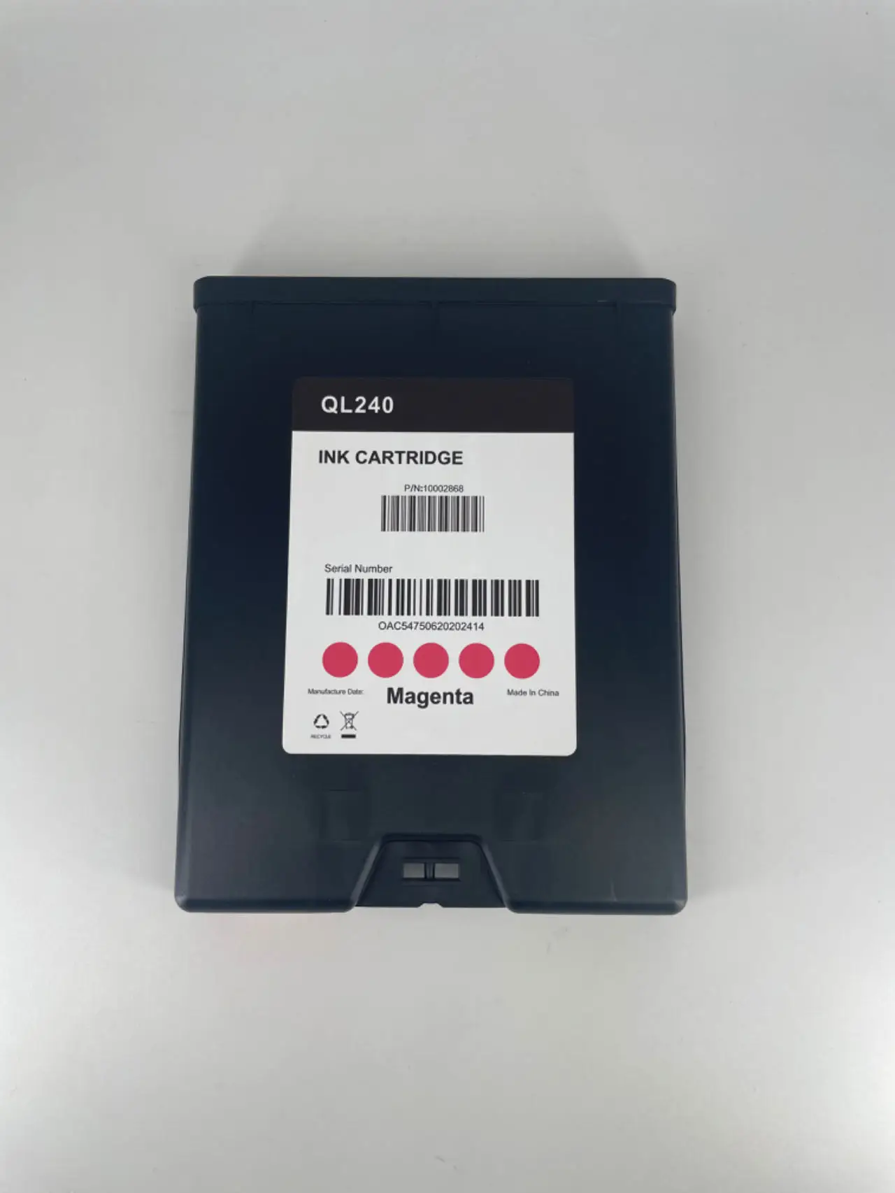 Compatible with QuickLabel240 ink cartridge and for use in quicklabel 240 and AstroNova Division memjet  ink cartridge QL240