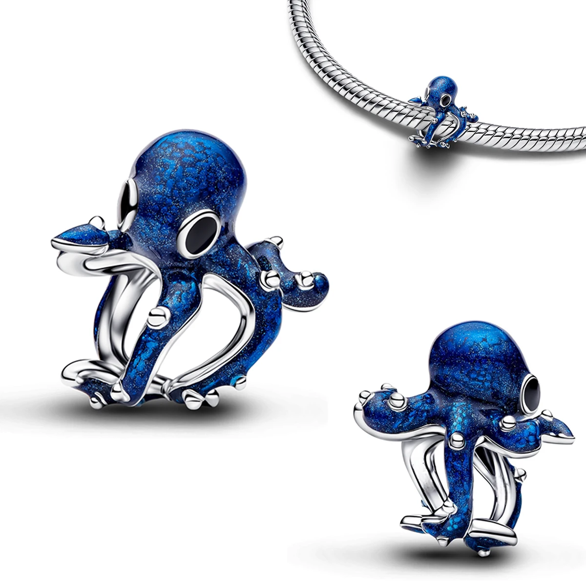 Hot Sales 925 Sterling Silver Charms Castle Fish Octopus Shell Flower Sun Beads Pendants fit Bracelet Necklace DIY Jewelry Gift - view 4