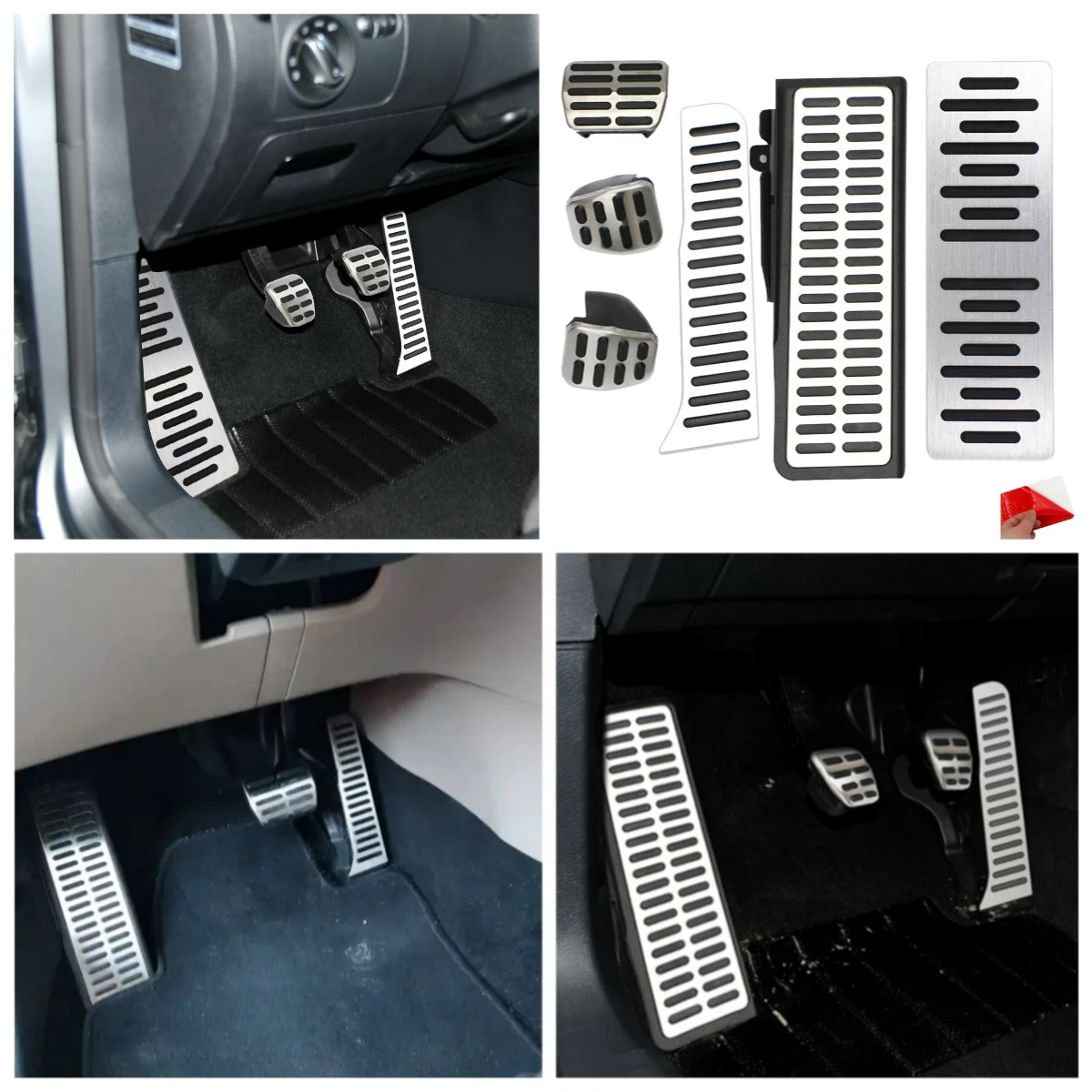 Accesorios para coche, reposapiés, Pedal de freno de Gas, Pedal de embrague para Skoda Octavia A5 Yeti Superb para Seat Altea Leon Toledo