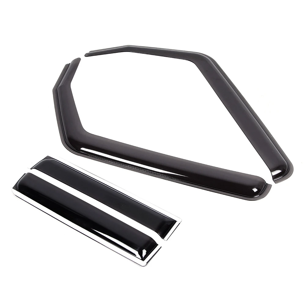 

Clip On Window Visor Sun Rain Guard Deflector - Fit for Jeep Wrangler JL (4 Door, 2018-2020) - Durable Auto Window Accessory