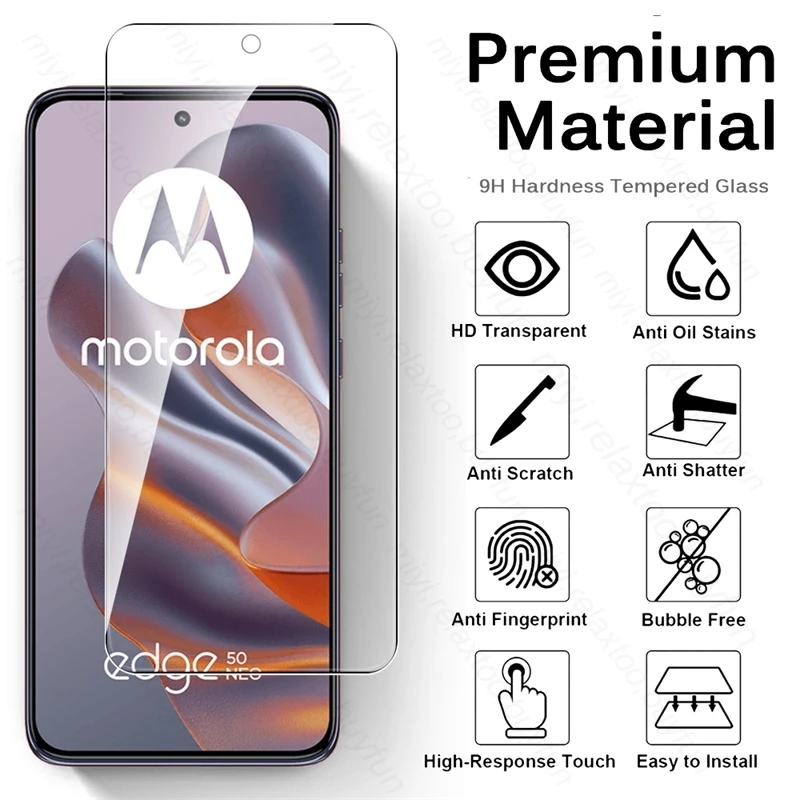 MotorolaEdge50Neo Case 3Pcs Protective Glass for Motorola Edge 50 Neo 50Neo Edge50Neo 5G Full Cover Screen Protector Edge50 Neo