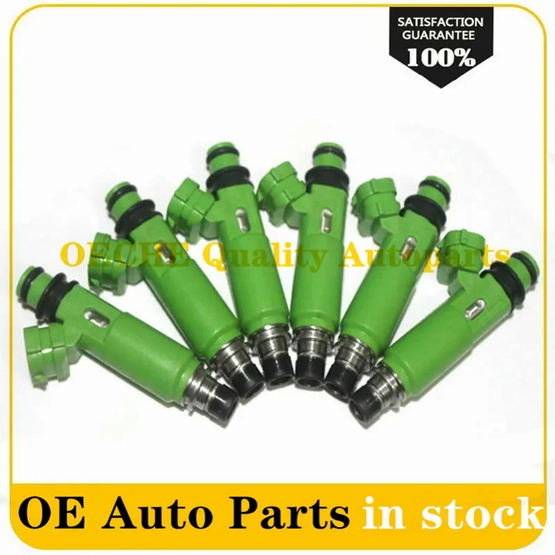 6pcs/lot 195500-3170 1955003170 Top New Fuel Injectors MD332733 for Mitsubishi Montero Sport 3.0L 6G72 1998-2003 1955003170