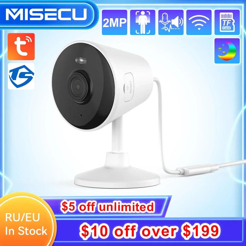 

MISECU Tuya 2MP Wifi Wireless Camera Human Detect Smart Home Security Camera Video Indoor Recorder Baby Monitor Sound Detect