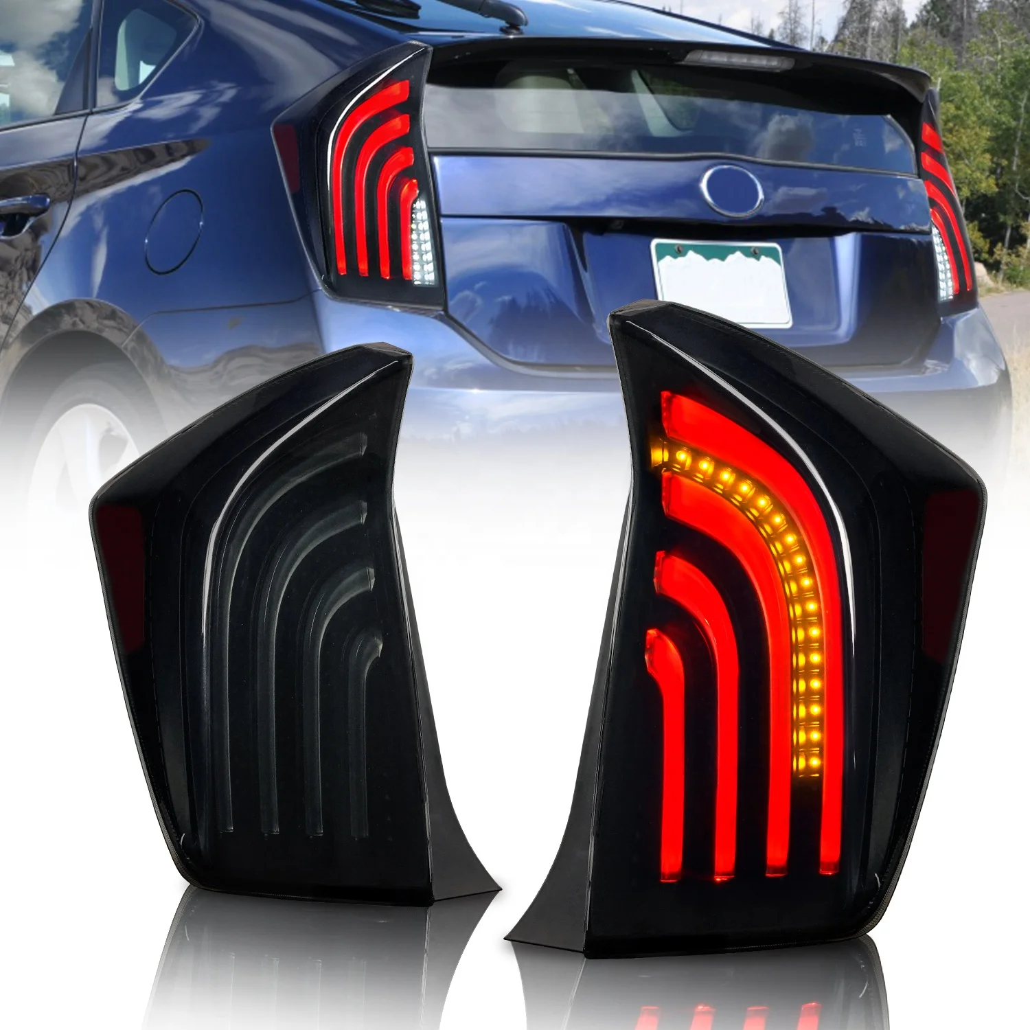 Archaic factory For Prius Taillight 2010 2011 2012 2013 2014 2015 With Parking Signal +brake Light For Toyota Prius Rear Light