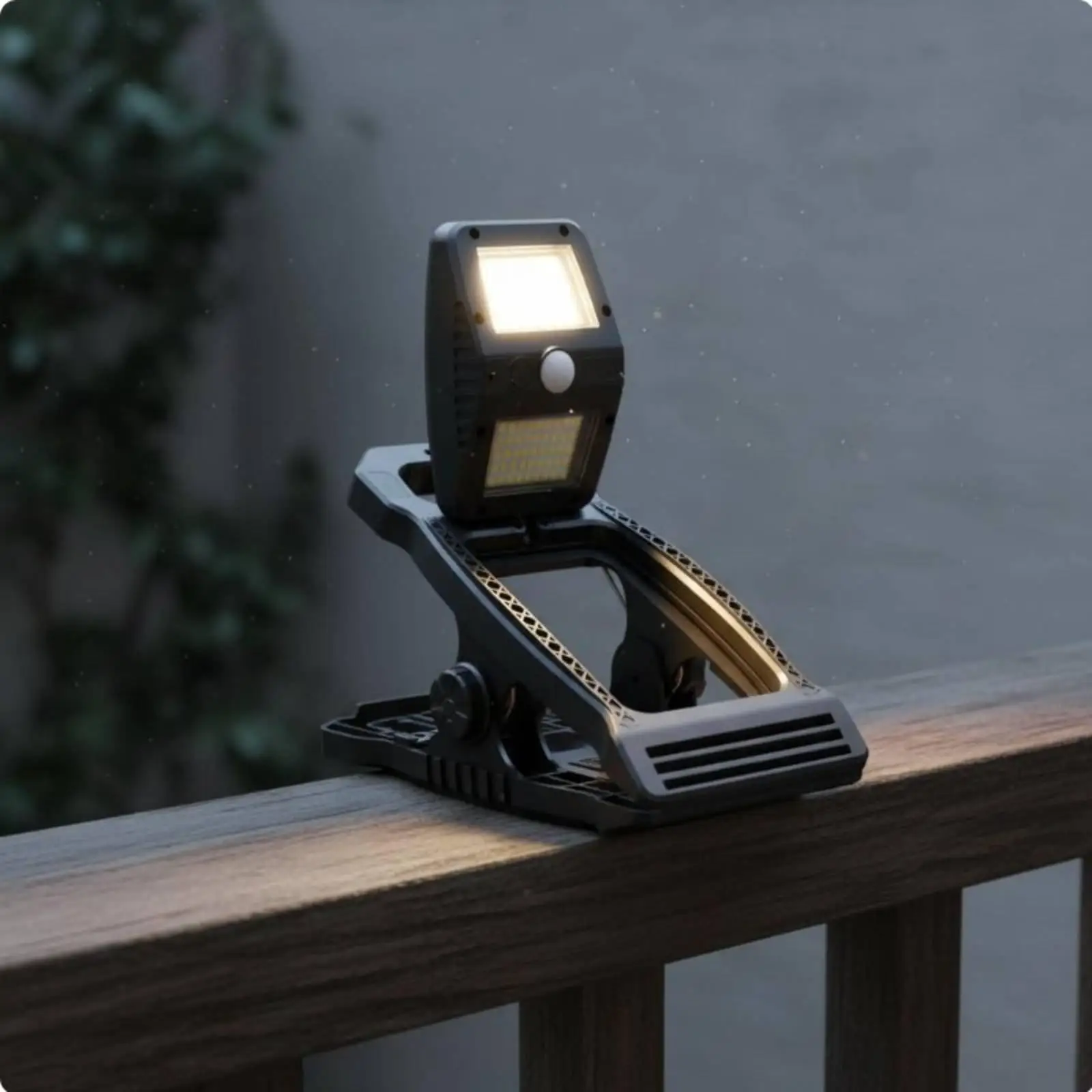 Sun-Powered Clip Lamp on Light Easy Installation Sun-Powered Clip Lamp Light Waterproof for Campers, Garden, Balcony, Camping