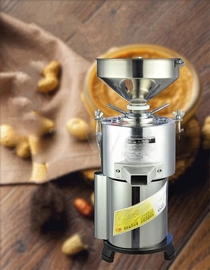 Mesin Tahini Komersial Tipe 160 1,5kw, Penggiling Selai Kacang, Pasta Wijen, Penggiling Batu Jus Wijen, Penggiling, Penggiling