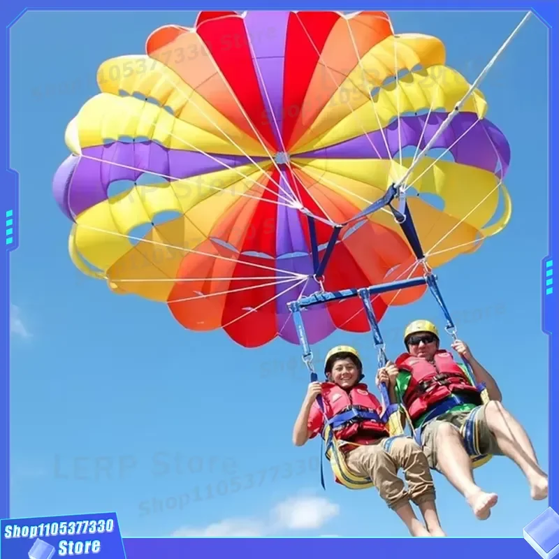 Customized Outdoor Extreme Sports Skydiving Parachute Professional Nylon Fabric Paraglider Parachute