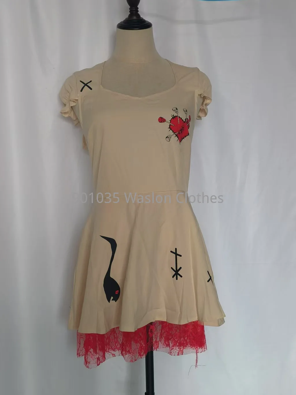 Halloween Costume Girl\'s Women Cosplay Dress Voodoo Doll Costumes for Adults&Child Fancy Dress Ball S-2XL