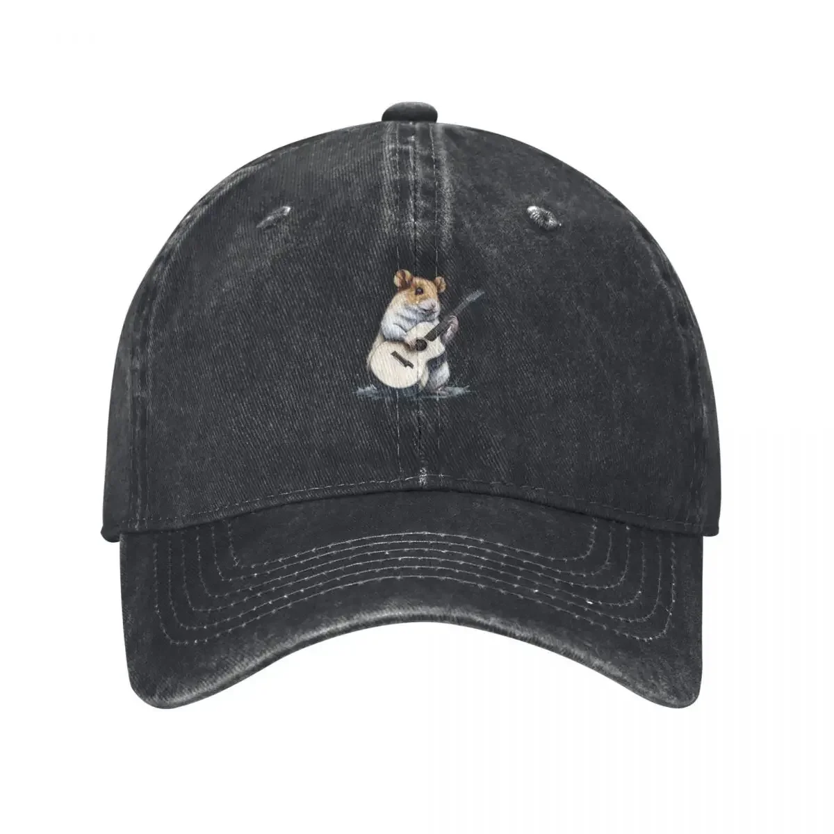 

Hamster playing acoustic guitar Baseball Cap Rave New In The Hat western Hat Men's Hats Women's