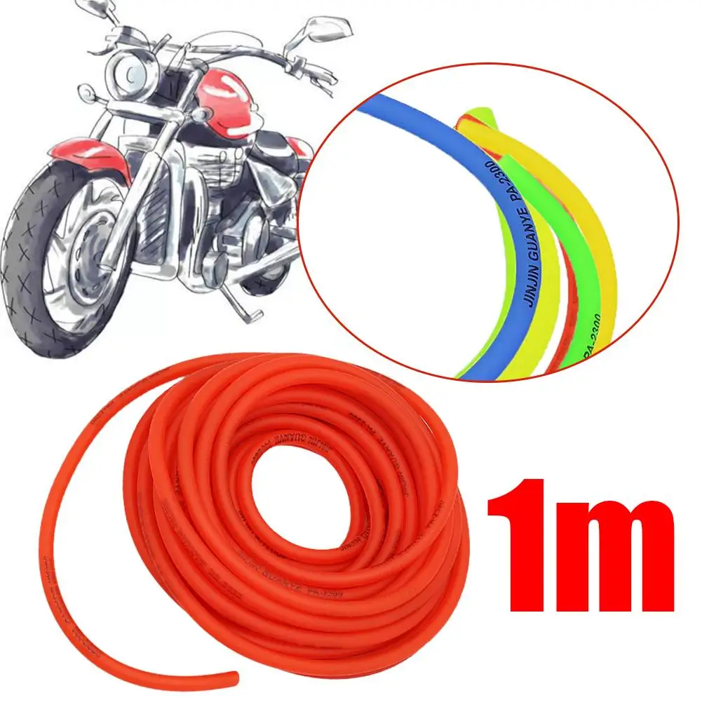 Universal 1M Motorcycle Petrol Fuel Line Hose Rubber Hose Fuel Vehicle Pipe Gasoline Off-road Color Gasoline Rubber Pipe E1M0