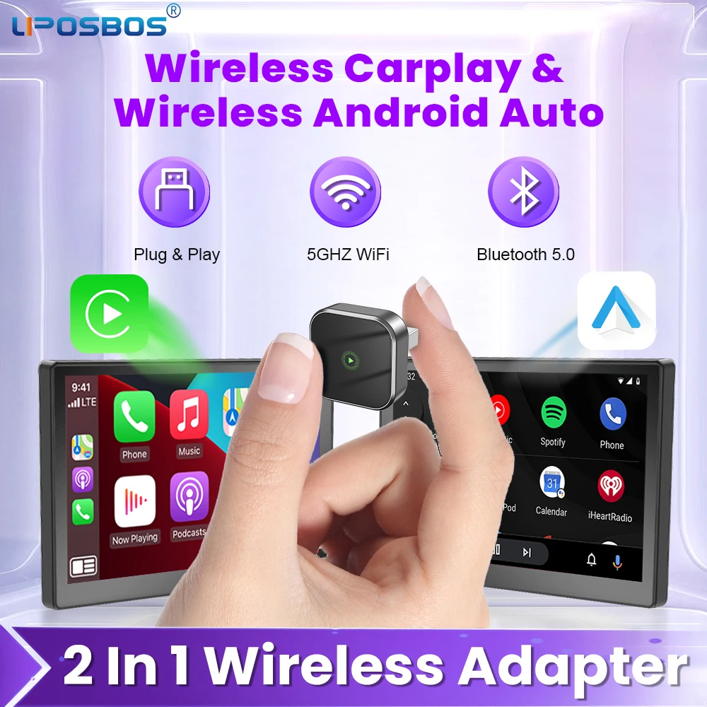 محول Carplay اللاسلكي Android Auto Dongle لتوصيل السيارة OEM والتشغيل عبر WiFi Bluetooth التوصيل التلقائي عبر الإنترنت #1