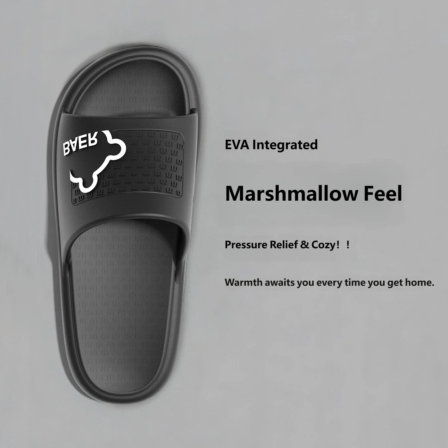 EVA One Piece Molded Slippers Unisex Marshmallow Feel Pressure Relief Comfort Slides Casual Indoor Home Summer Shoes