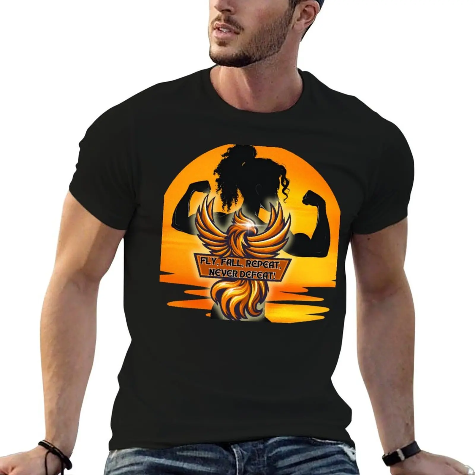 

Fly, Fall, Repeat, But Never Defeat! T-Shirt t shirt personalised funny t shirts dark humor T-Shirt