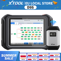 XTOOL D9S Full System Automotive Diagnostic Tool OBD2 Scanner ECU Online Coding Topology Map Active Test FCA CANFD