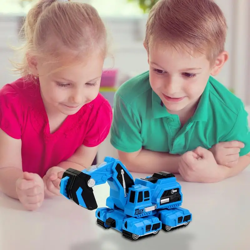 Dinosaur Transformation Car Funny Transform Car Toy For Kids Anti-Collision Flexible Wheel Automatic Deformation Dino Car Toy