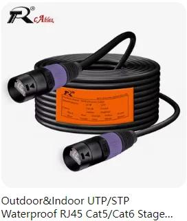 RJ45 CAT5 mit abgeschirmtem 4-Kanal-3-Pin-XLR-Stecker/Buchse, Multi-Netzwerk-Empfängerkabel für Bühnenaufnahmestudio – Detail 32