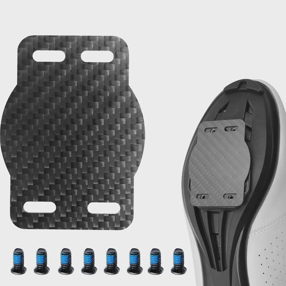 Carbon Fiber Foot Pedal Lock Plate Set 2pcs for For WAHOO For SPEEDPLAY For ZERO Pedals Height Adjustable 0.5 1 2 mm Spacers - view 4