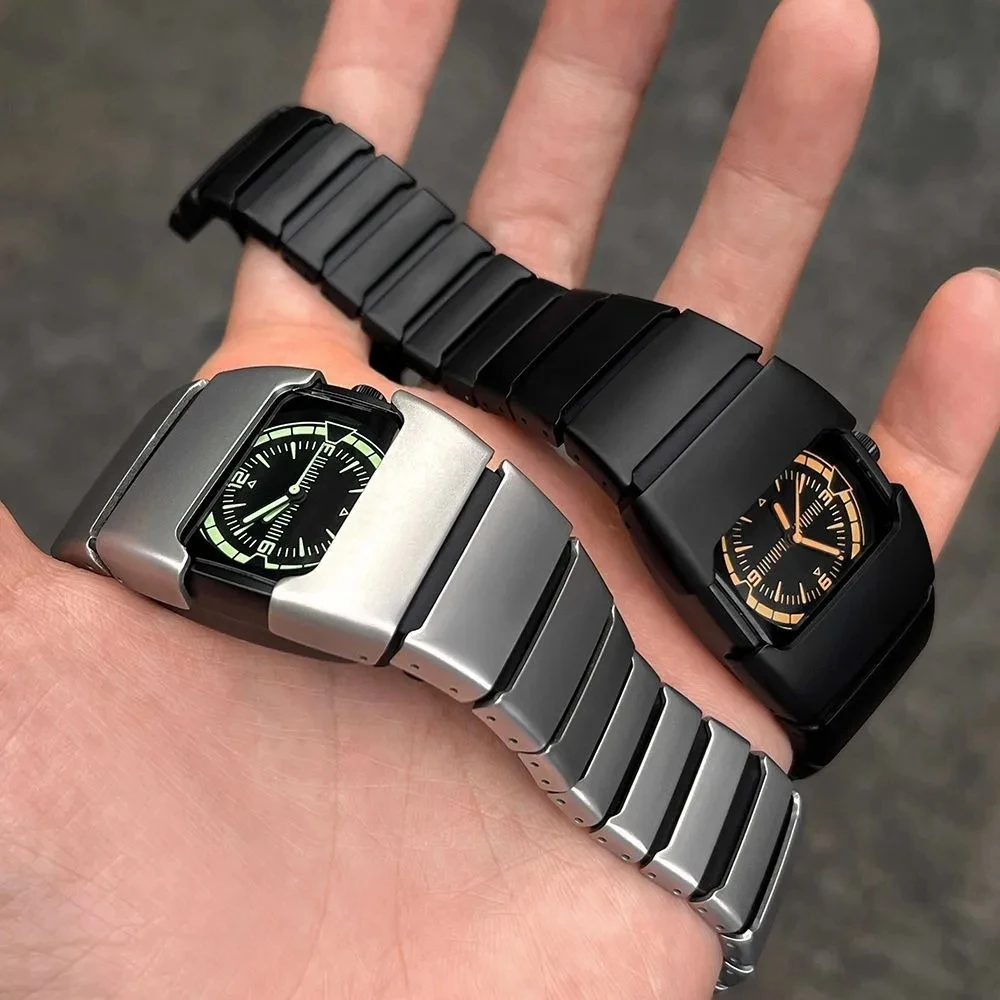 BENLYDESIGN L700 ساعات معدنية Unieke ساعات كلاسيكية مستقبلية لـ heren Punkstijl Mode Elektronisch Trendy Stijlvol Y2K