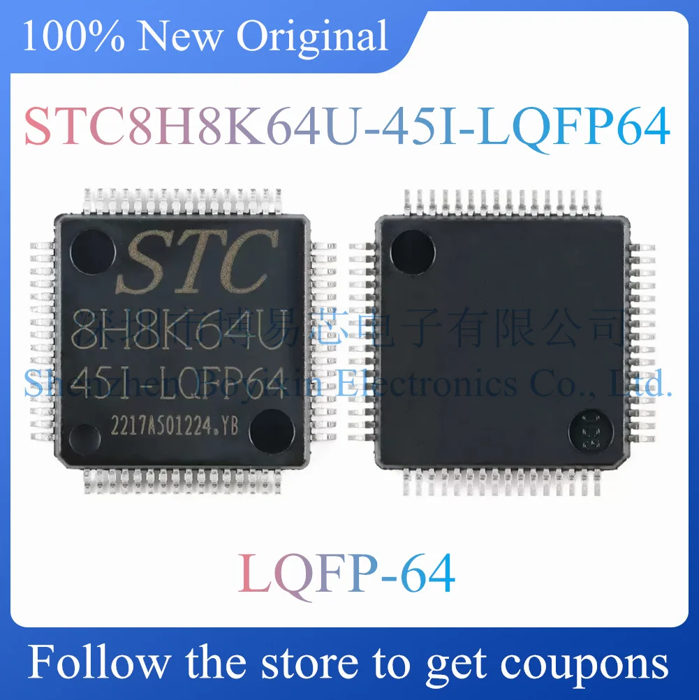 

NEW STC8H8K64U-45I-LQFP64 Original Product LQFP-64