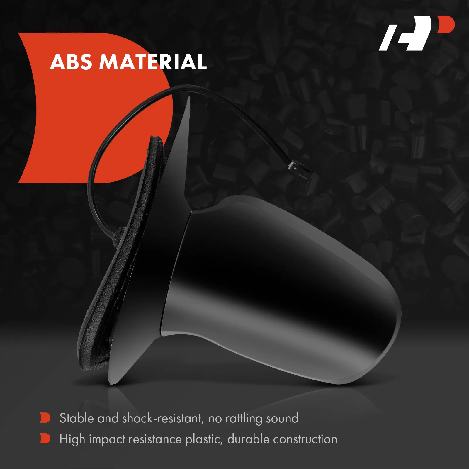 A-Premium Pair Power Door Mirror for Pontiac Sunfire Chevrolet Cavalier 1995-2005 Non-Folding Smooth Black