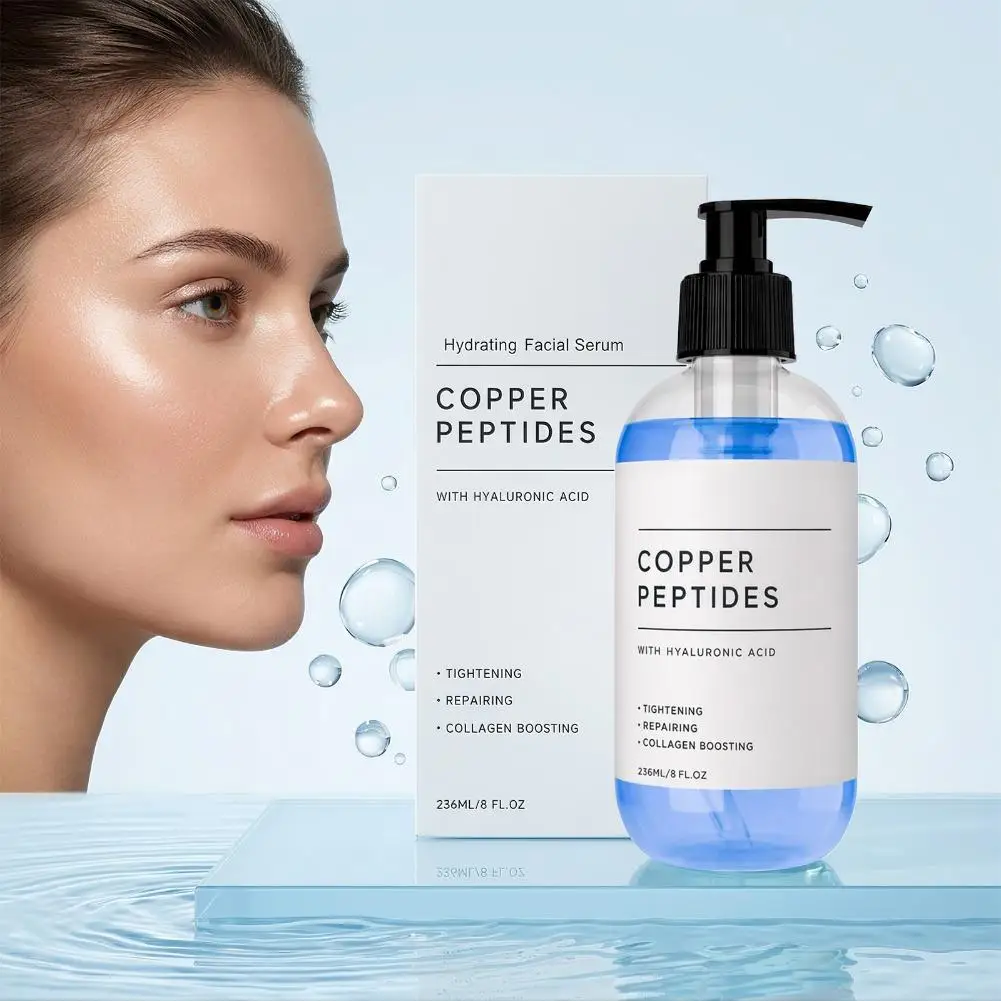Copper Peptide Repairs SerumDeep Hydration Wrinkle Remover Antioxidant Tighten Moisturizing Brightening Face Skin Care Essence
