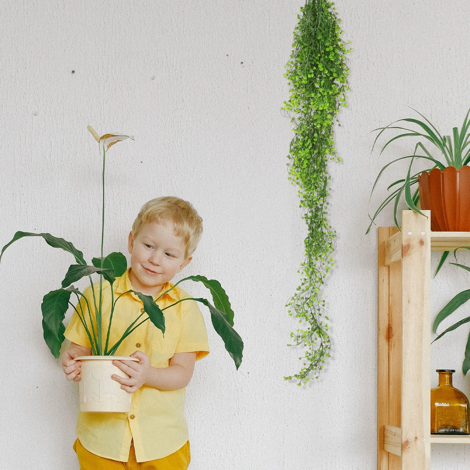 

Artificial Hanging Plant Vine Realistic Greenery Faux Fern Wall Decor Large Boho Room Decoration Hanging Greenery