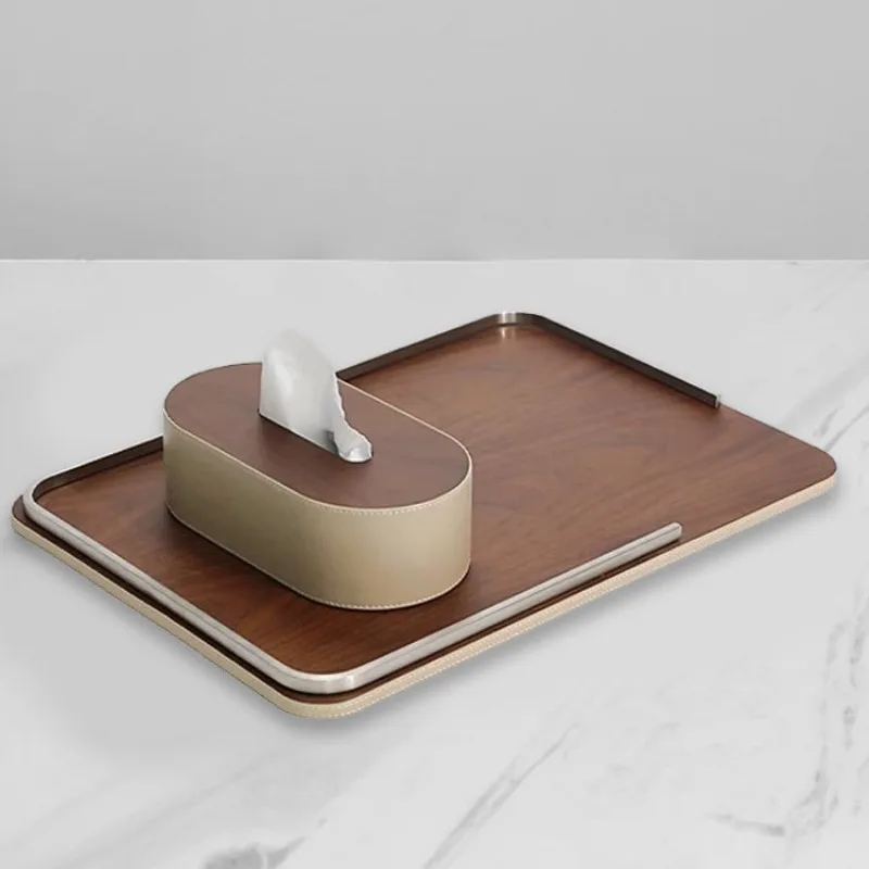 الفن ضوء صينية خشبية فاخرة زخرفة غرفة المعيشة دراسة مدخل سجل اللون الديكور نموذج الغرفة #2