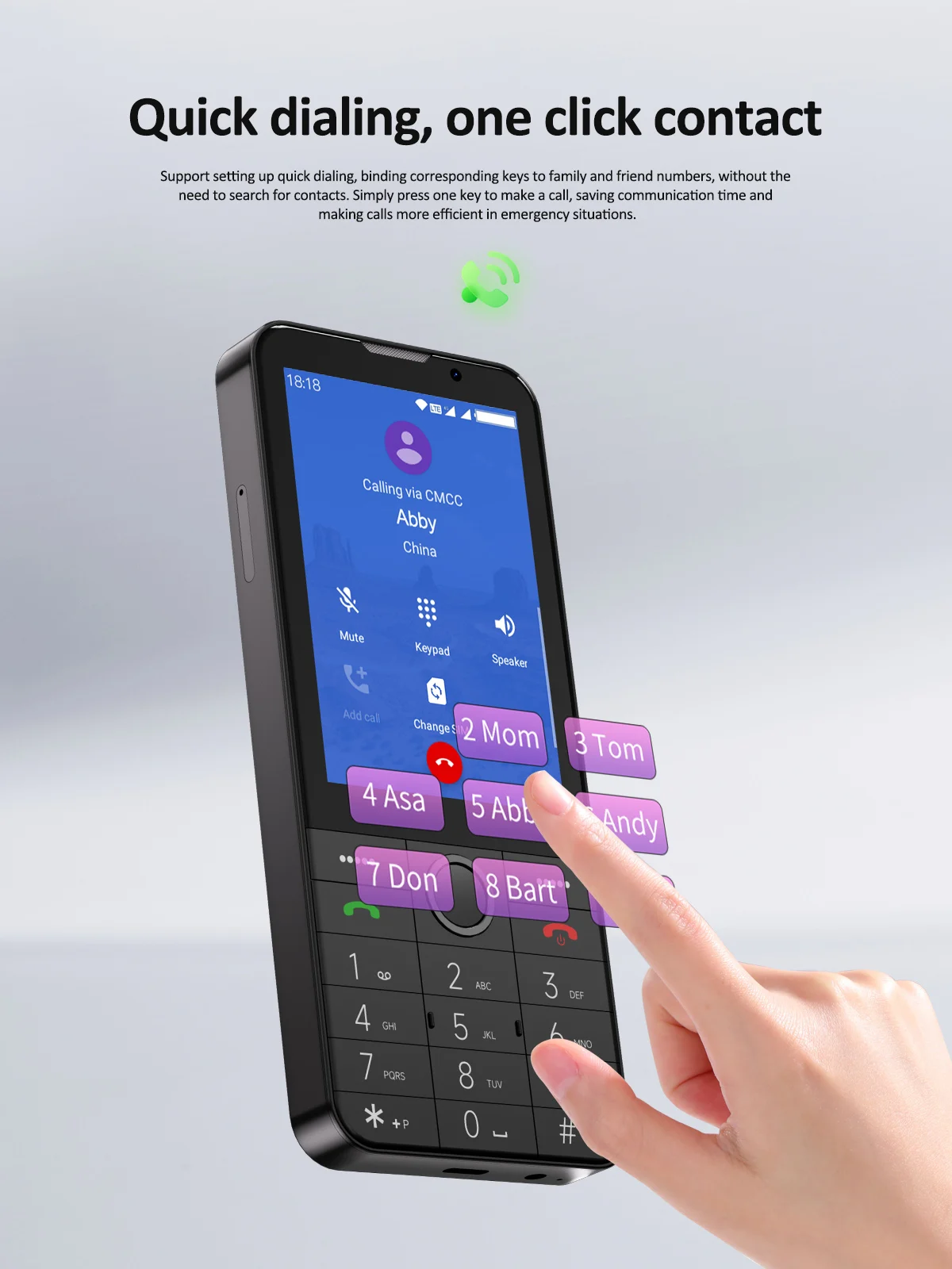 UNIWA F26 Pro 4G 3.5'' Touch Screen Keypad Phone Android 11 2GB+16GB 2850mAh Dual SIM Card Cellphone Whatsapp Google Smartphone