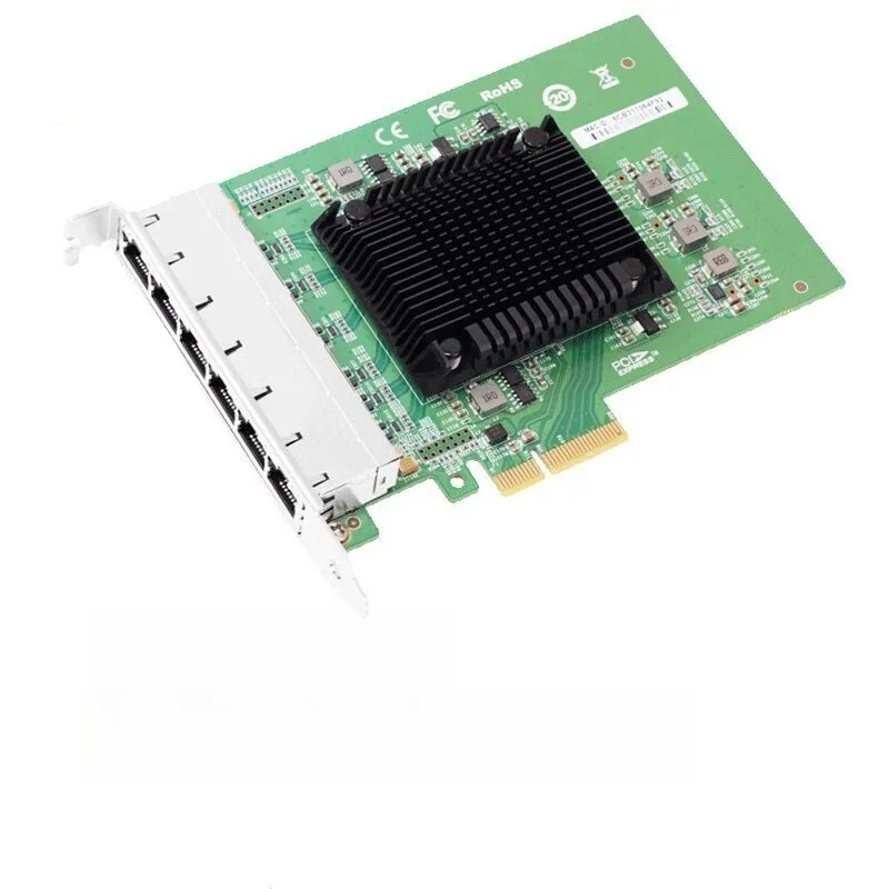 Запчасти для шестипортовой сетевой интерфейсной карты i350-T6 PCI-E Gigabit i350-T8 восьмипортовая сетевая интерфейсная карта RJ45