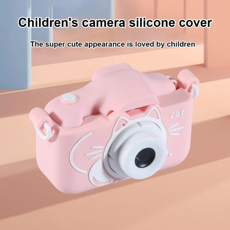 Cartoon Kids Camera Cover Mini Children Slr Digital Camera Silicone Protective Bag Dog H8WD