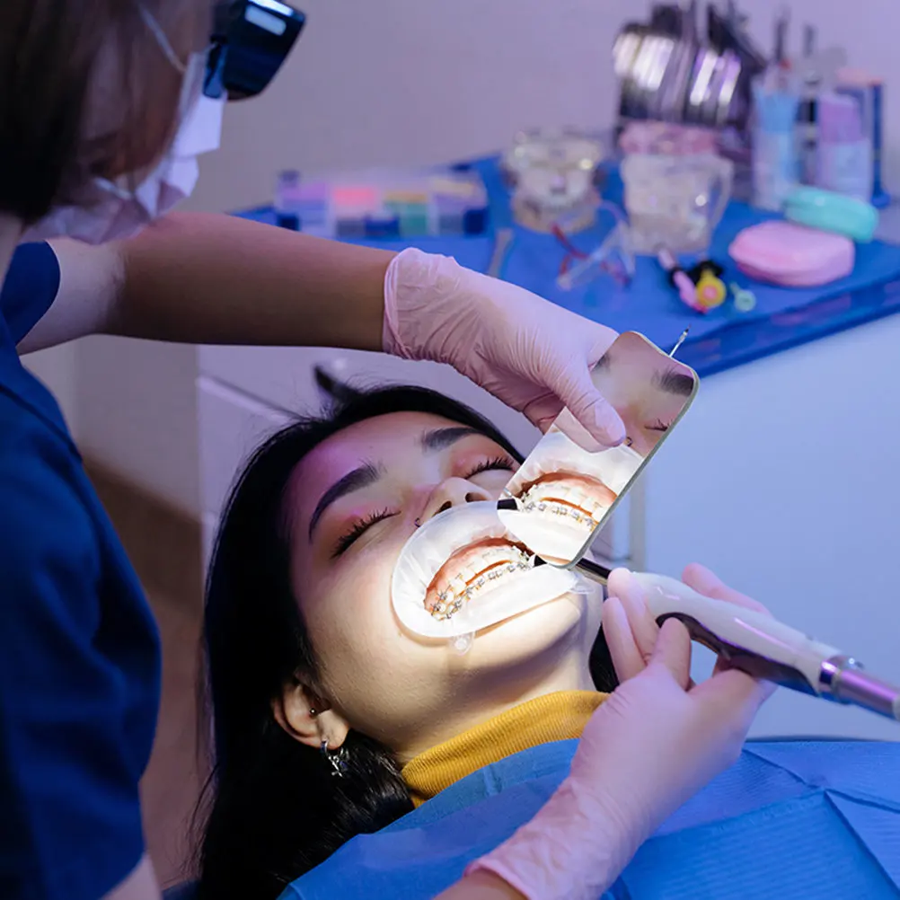 

Набор из 3 стоматологических зеркал премиум-класса: высококачественные отражающие зеркала для осмотра зубов, профессиональные ручные