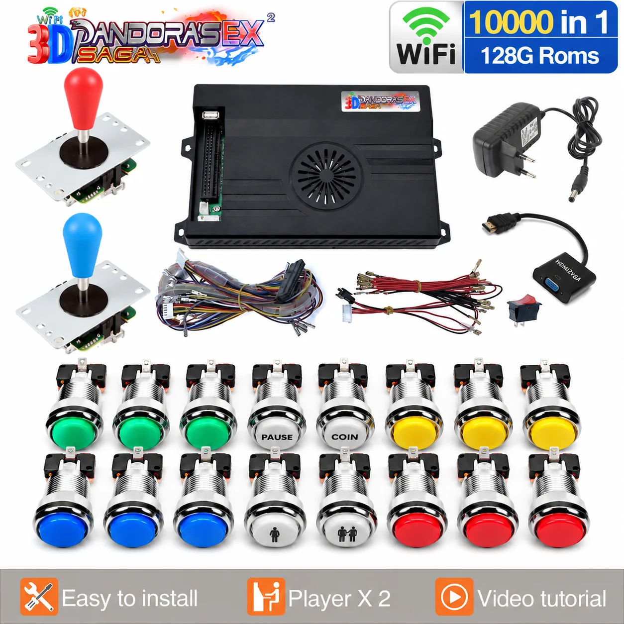 Trackball Controller Arcade - Consola de Juegos Arcade Pandora Saga