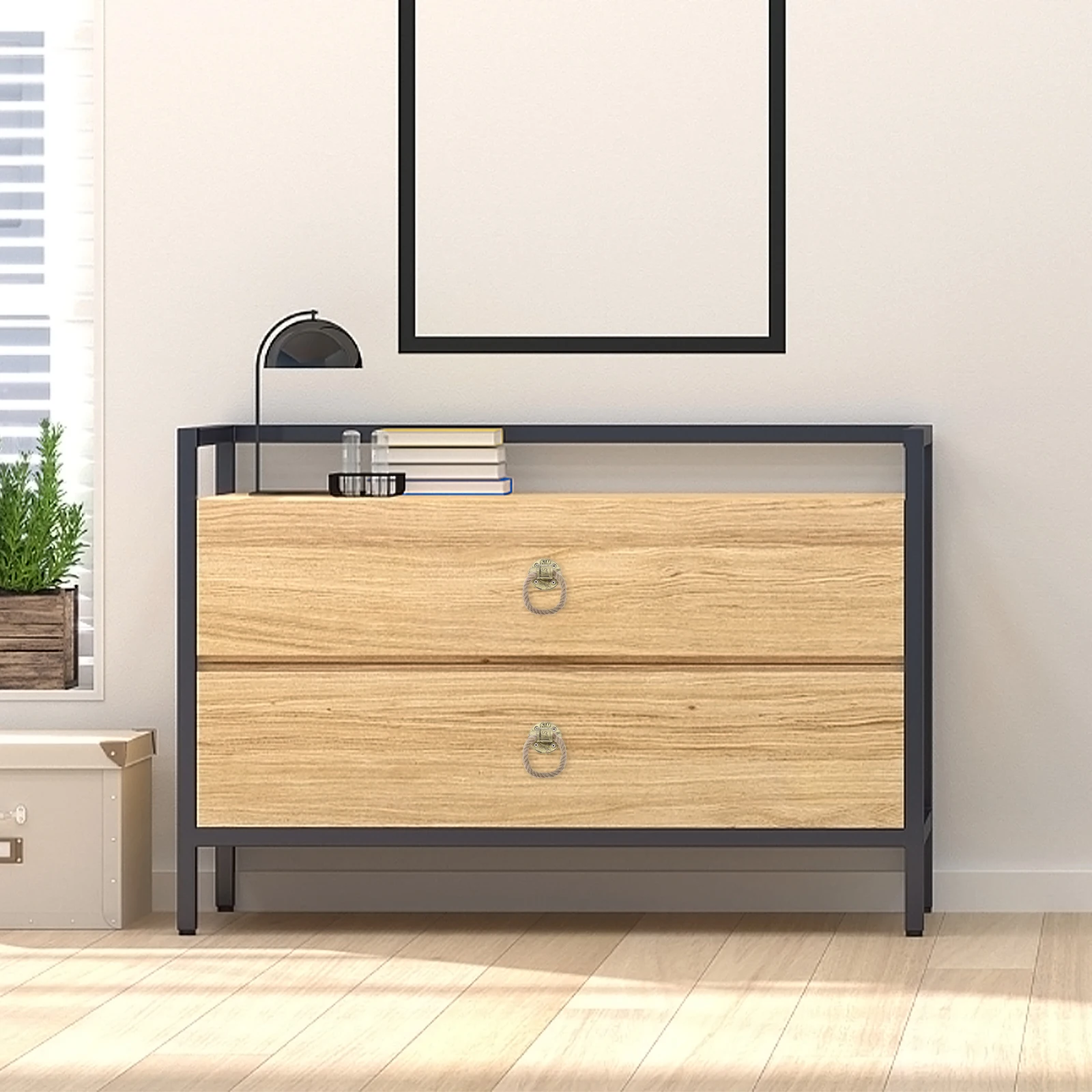 

Ретро ручки из пеньковой веревки, винтажные дверные ручки для ящика шкафа, комода, прочный, прочный металлический вид для ванной комнаты