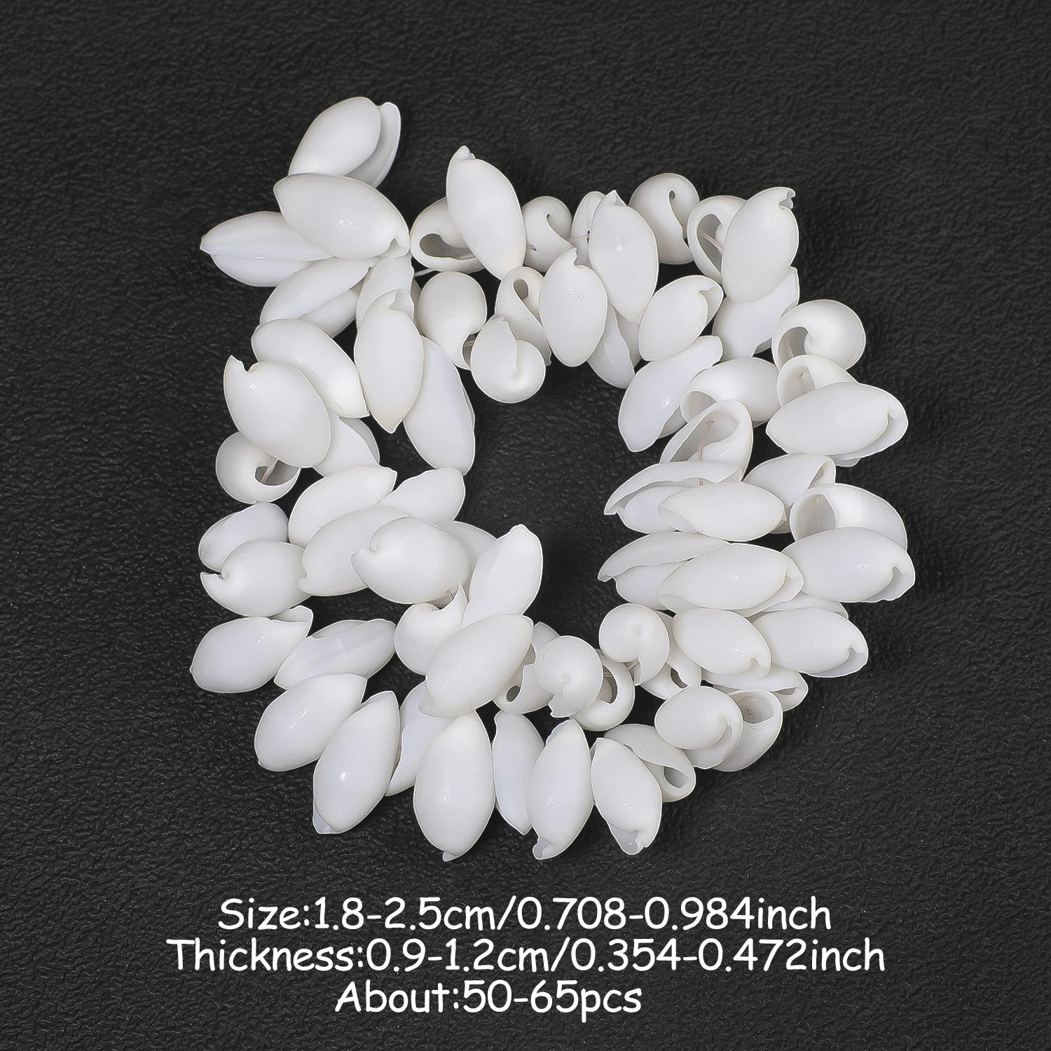 18-25mm White Irregular Seashell Beads Side Drilled Hole Natural Shell Loose Beads for DIY Necklace Earring Jewelry Making