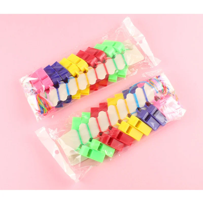 20PCS Hot Color Plastic Cheer Sports Basketball Soccer Ball Fans Referee Whistle Drop Shipping sifflet cheerleading accessories