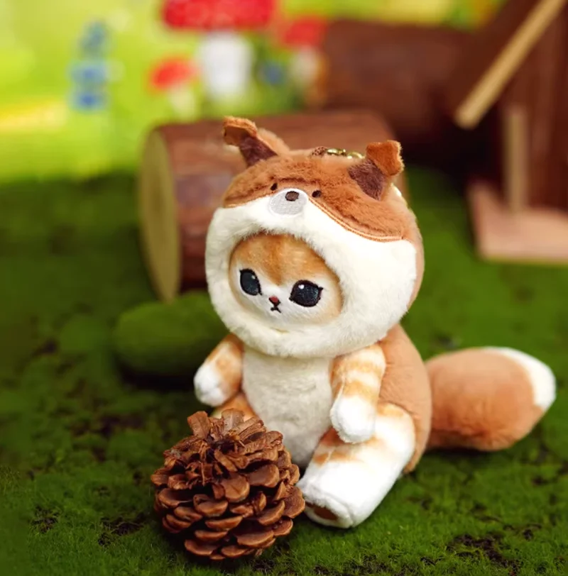 Kawaii Mofusand Portachiavi Ciondolo Cartoon Shark Cat Cross-Dressing Doll Zaino Decorazione Peluche alla moda Giocattoli Regalo del festival