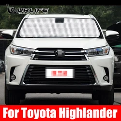 For Toyota Highlander 2017 2018 2019 2020 Car Window Windshield Sunshade Front UV Protect Reflector Sun Shade Sun Visor Silver