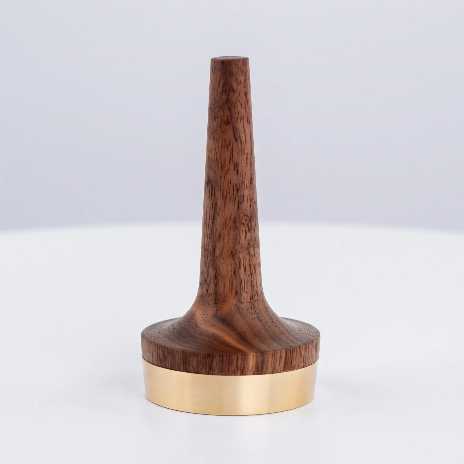 Band Display Stand Wooden Band Holder with Brass Base Jewelry Compact Small for Jewelers, Countertop Organization, Photo Styling
