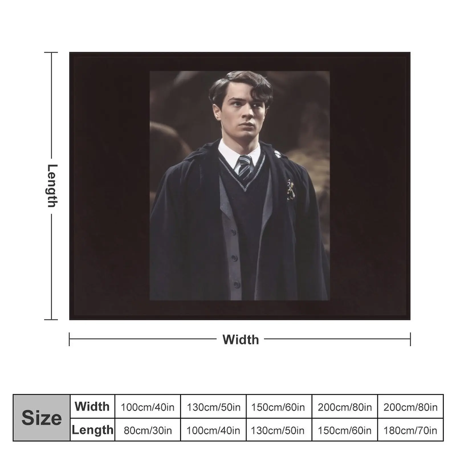 Tom Riddle Throw Blanket halloween Travel Blankets