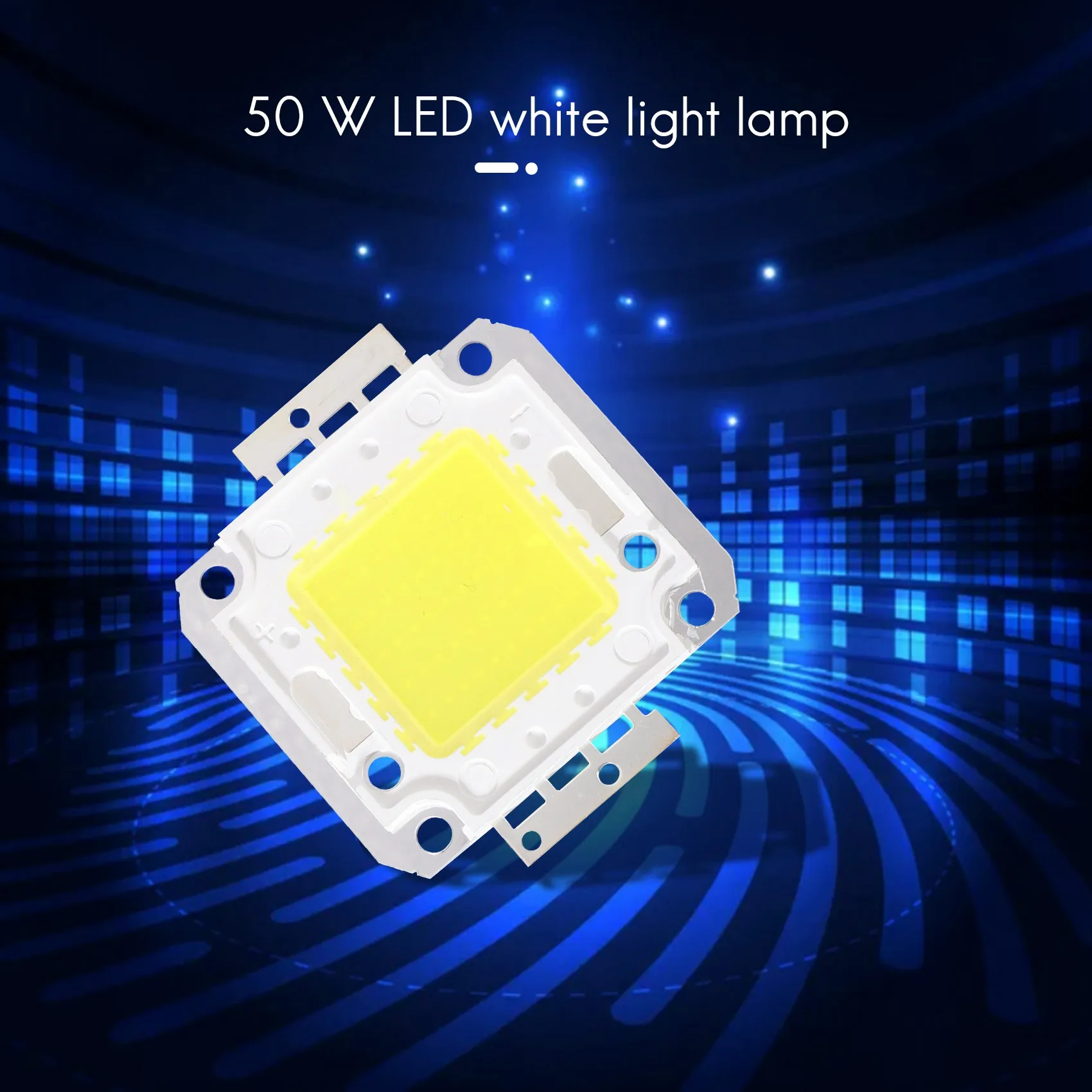 ABZV-High Power 50W Светодиодная лампа с чипом DIY Белый 3800LM 6500K