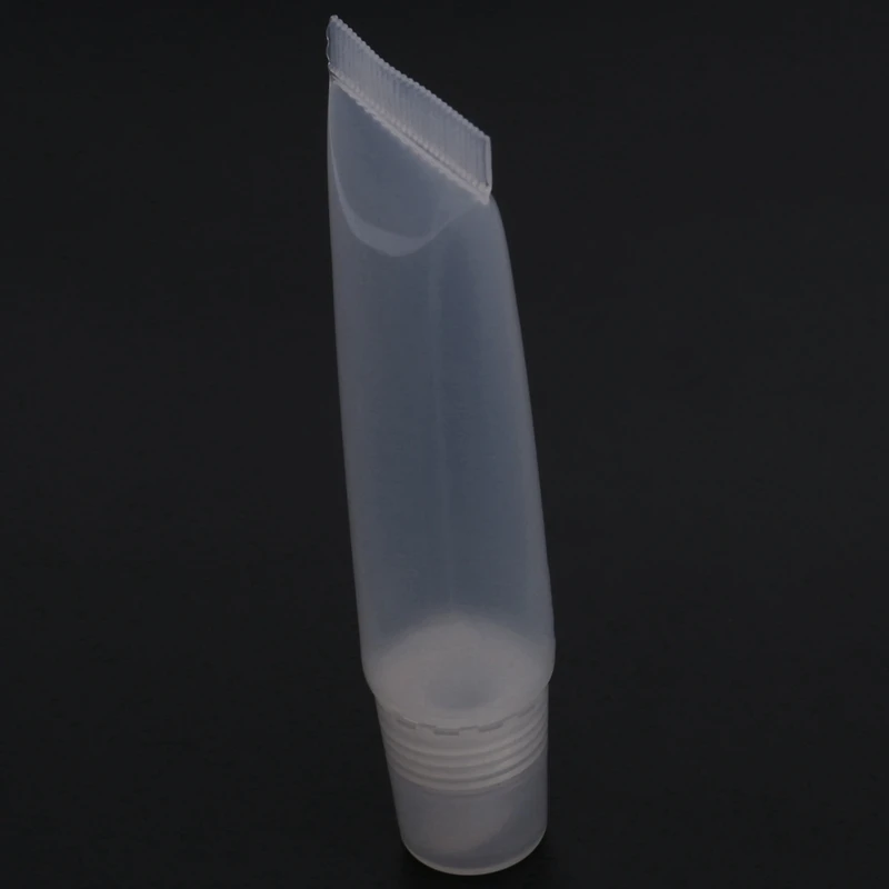 300 Pcs 10Ml Distribution Bottle Lip Gloss Tubes, Empty Clear Lotion Containers Tubes For Cosmetics DIY, Oblique Mouth