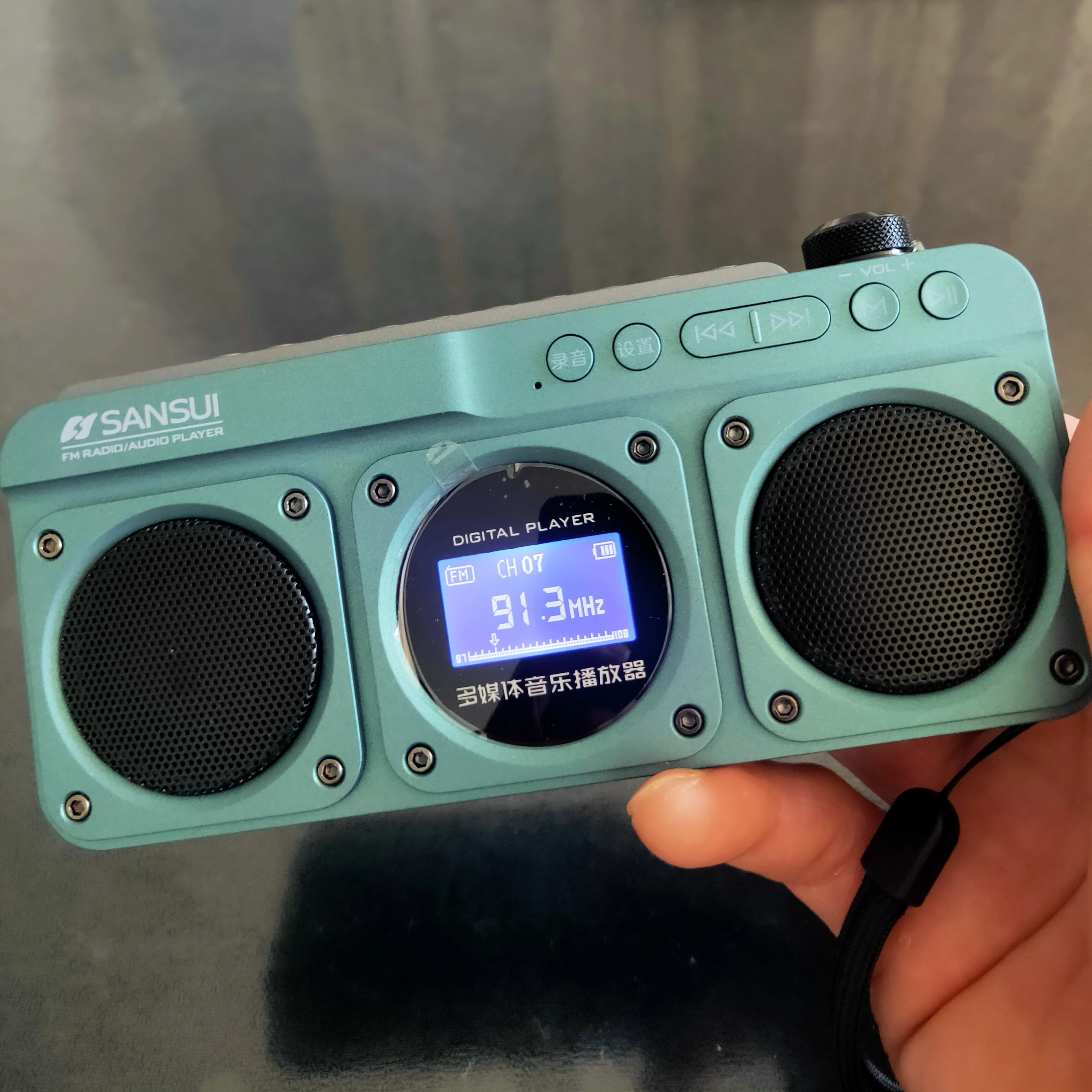 

Беспроводная Bluetooth-колонка SANSUI F28, аккумулятор 2200 мАч, стереозвук 2x5 Вт, FM-радио, воспроизведение с TF/USB, запись, будильник, для телефона/планшета