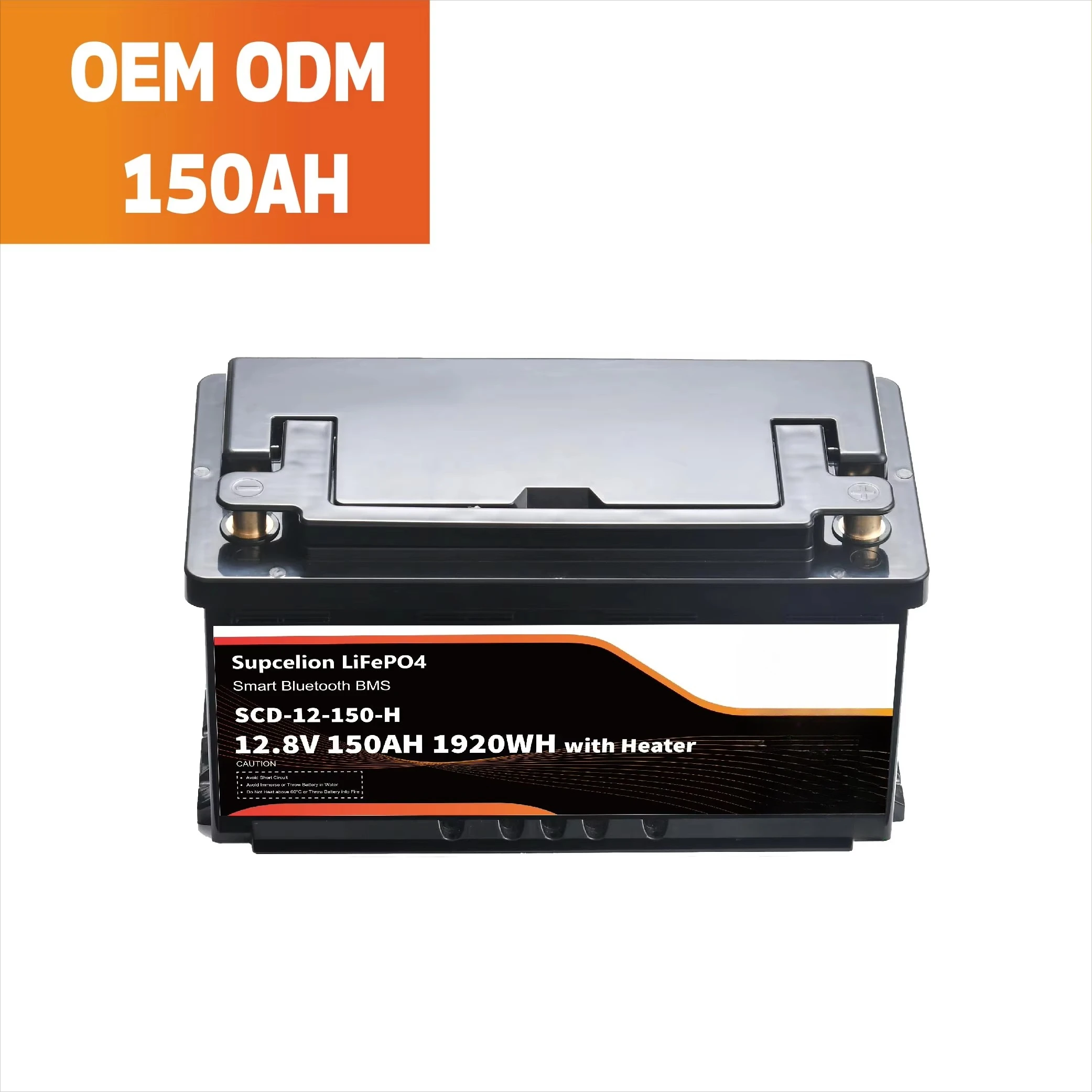 Литиевая батарея 12 В, 150 Ач с Bluetooth и Smart BMS, батарея LiFePO4 с подогревом для фургона-кемпера, солнечное хранилище Франция и Польша Stock