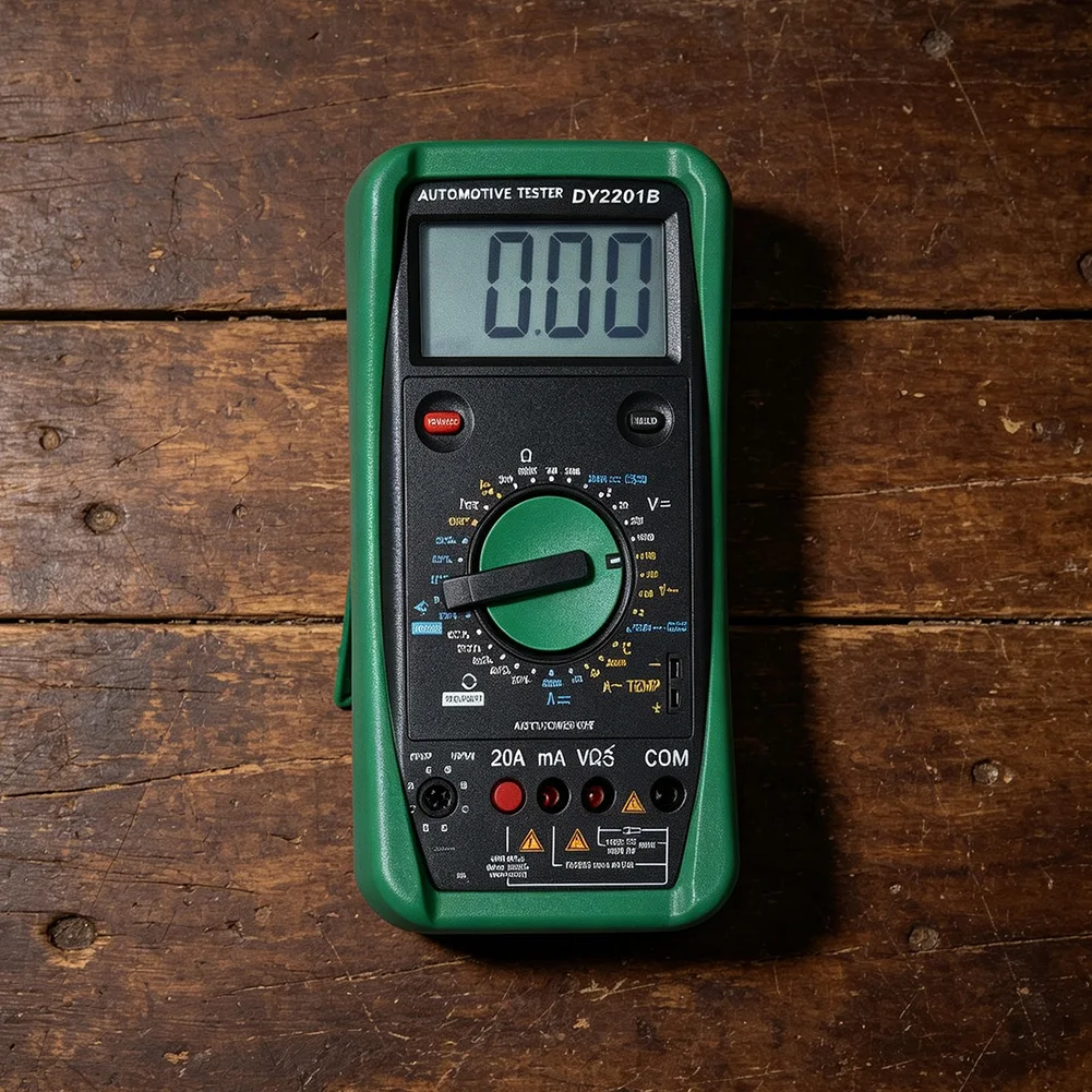 Multifunction Automotive Tester DY2201B Measures Voltage Current Resistance Continuity and RPM 500-10000 Range