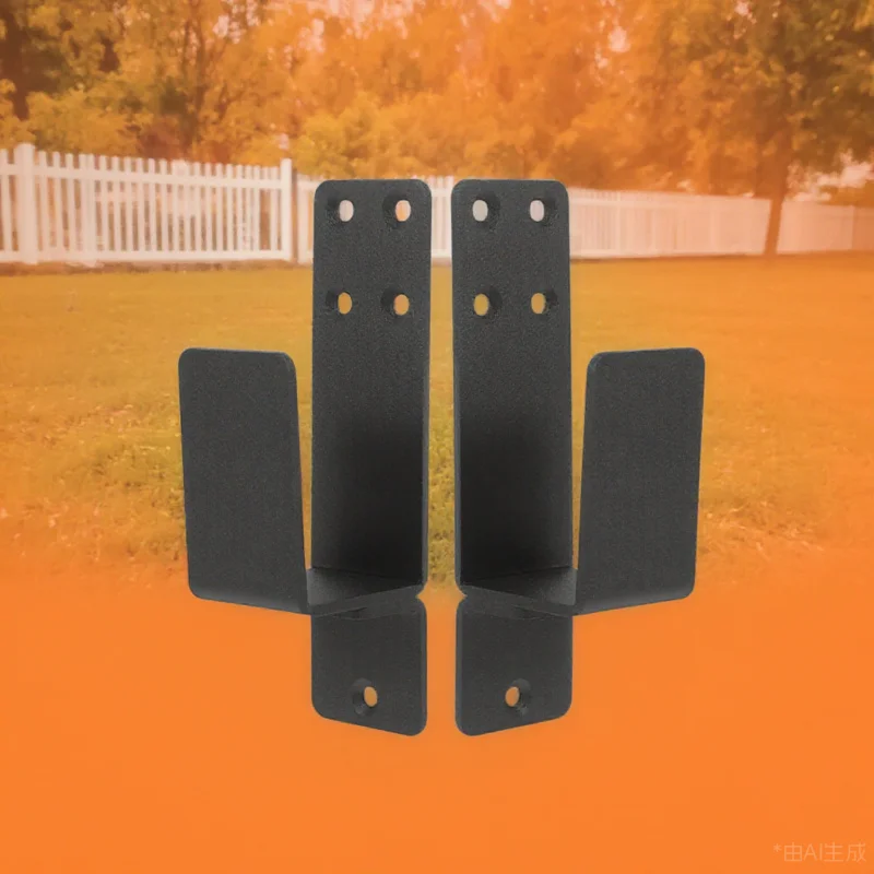 

2Pcs Door Barricade Brackets Thickened U Shaped Support Holder Door Security Bar for Garage Barn Basement Gate Heavy Duty